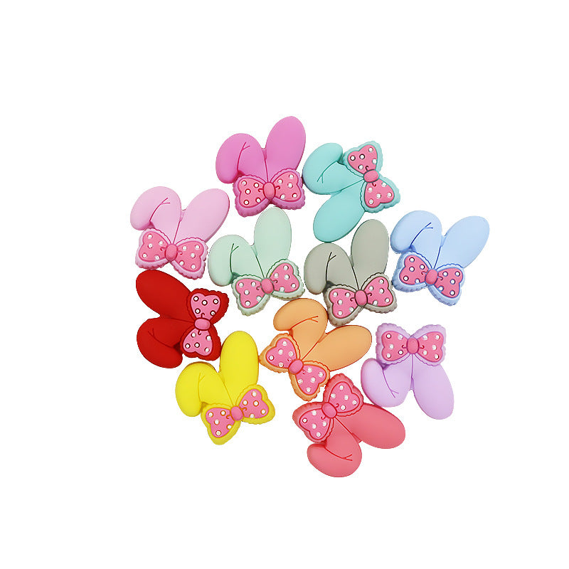 Wholesale 50pcs Teether Silicone Flower Beads
